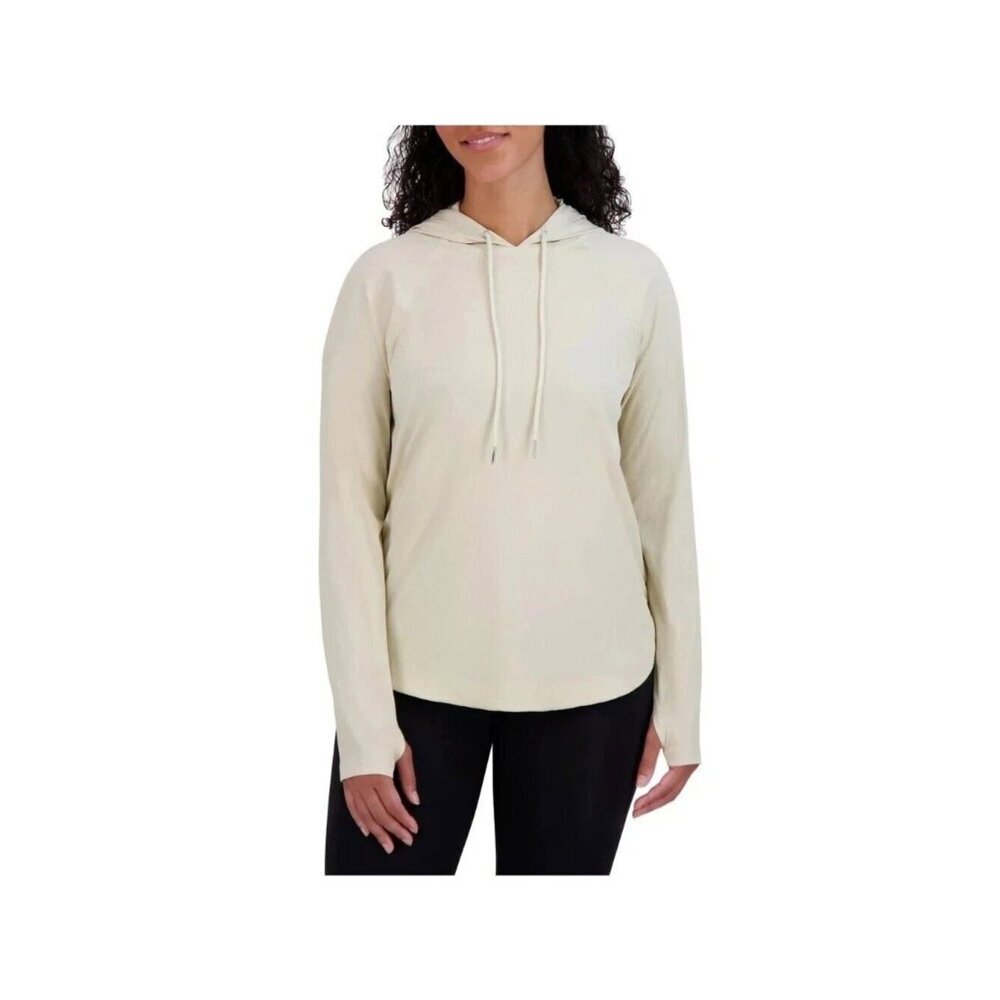NWT Sage Collective Women's M Hooded Long Sleeve Pullover Rib Top C1001